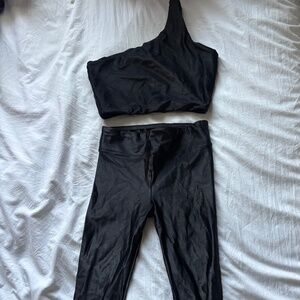 Koral One Shoulder Active Wear Set